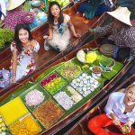 Mercado flotante de Bangkok Tailandia
