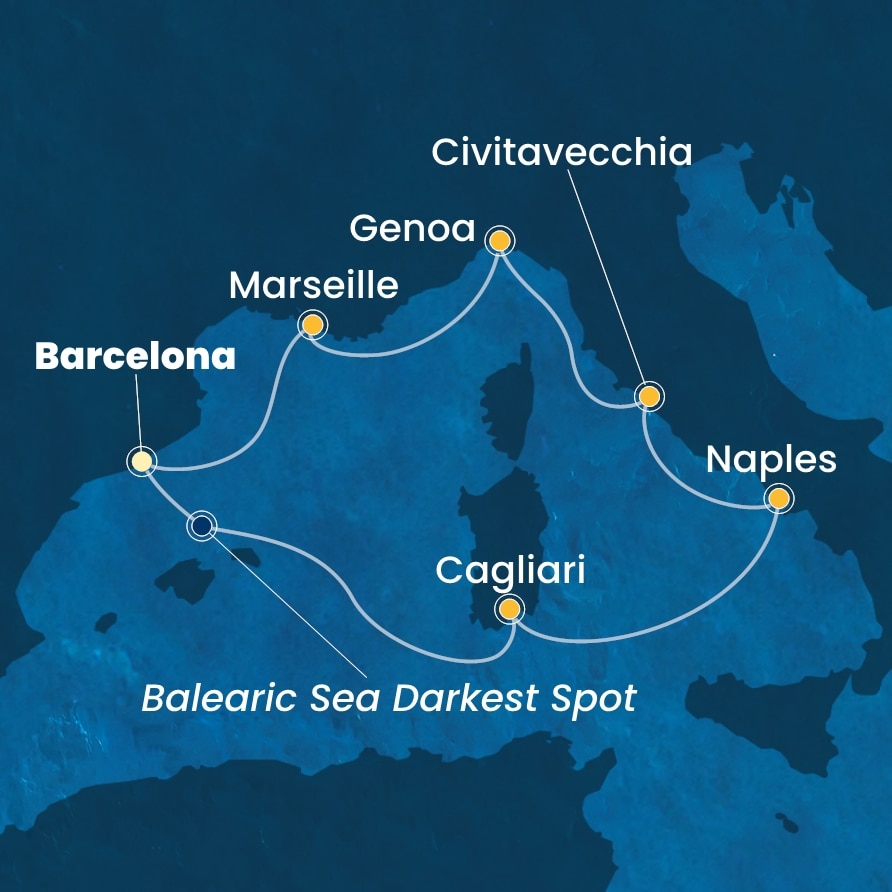 Itinerario Cruceros Mediterráneo Costa Toscana Verano 2026