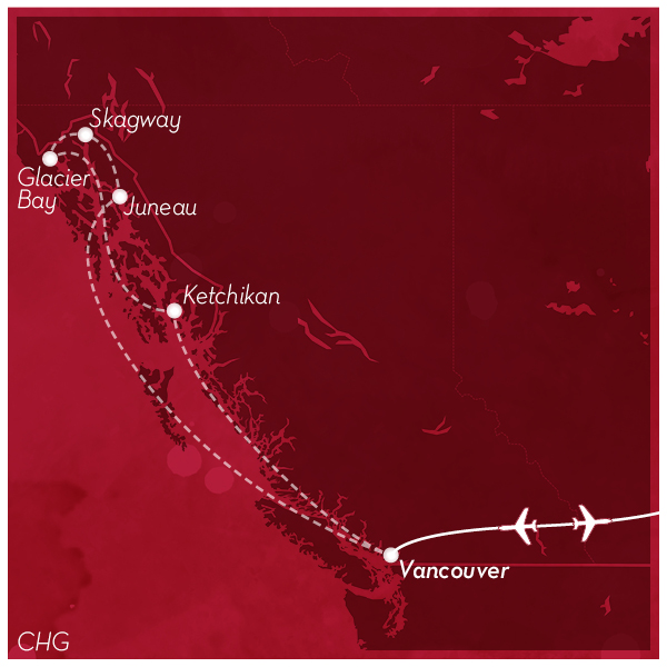 Mapa Crucero ALASKA