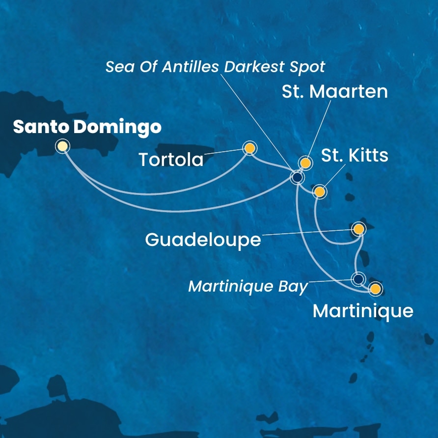 Itinerario Caribe Antillas Costa Favolosa Invierno 26/27